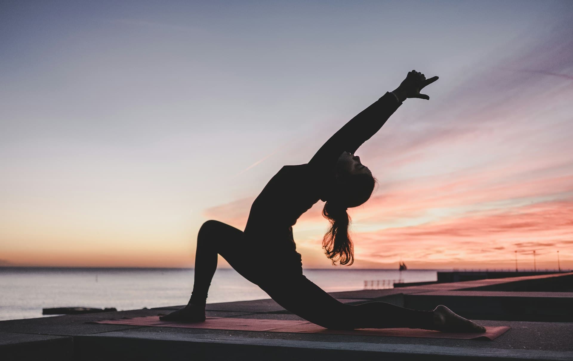 Wellness and yoga in warm natural light